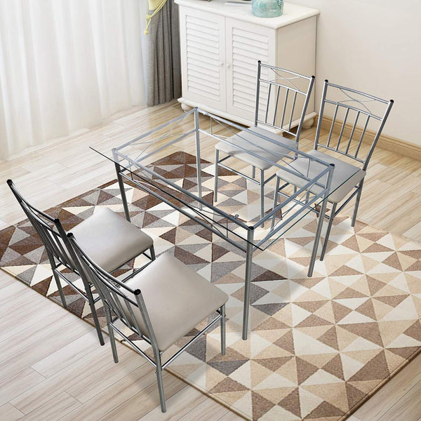 Juego de mesa de comedor de 5 piezas.