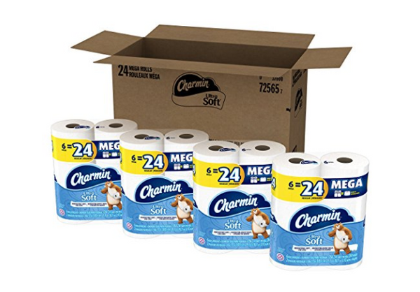 24 mega rolls of Charmin Ultra Soft toilet paper