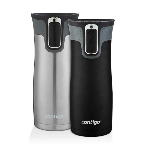 2-Pack 16oz Contigo Autoseal West Loop Vaccuum-Insulated Travel Mugs
