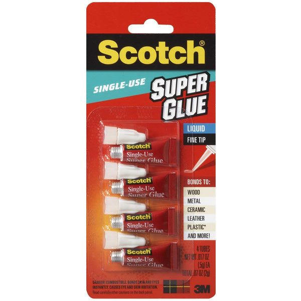 4-Pack of 0.7oz. Scotch Super Glue