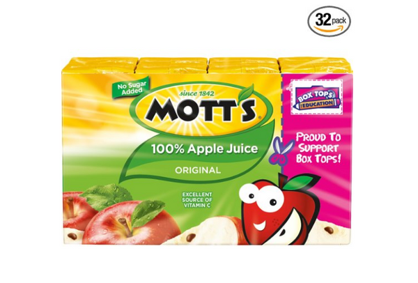 Pack of 32 Mott's 100% Original Apple Juice