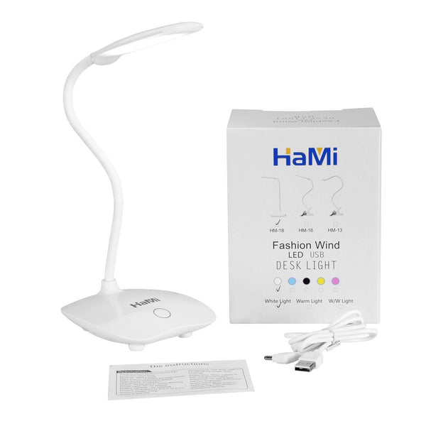 18 LED dimmable touch control desk lamp