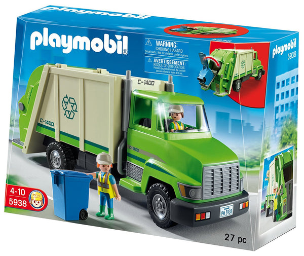 PLAYMOBIL Camión de Reciclaje Verde