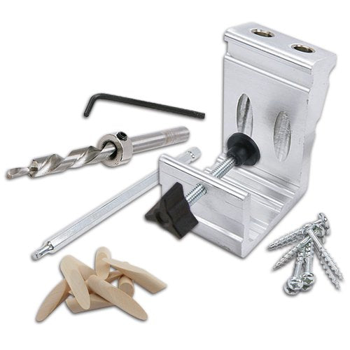 76-Piece General Tools 850 All-In-One Aluminum Pocket Hole Jig Kit
