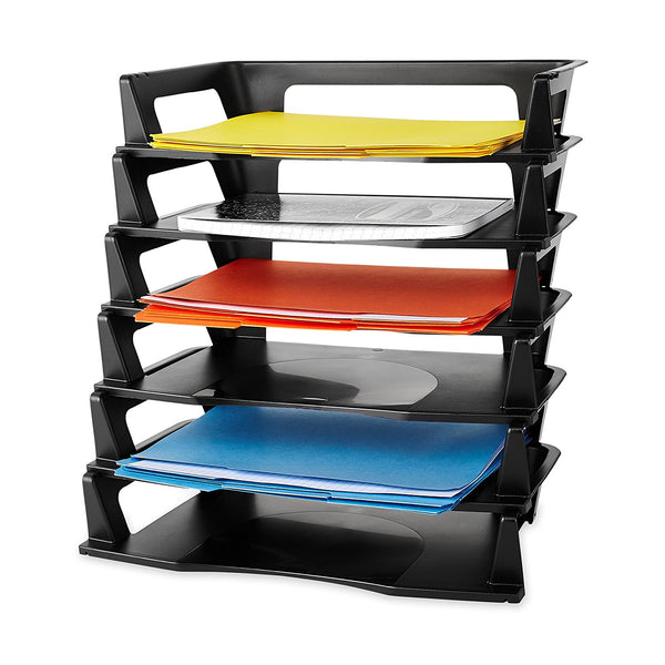 Rubbermaid Regeneration Letter Tray, Six Tier