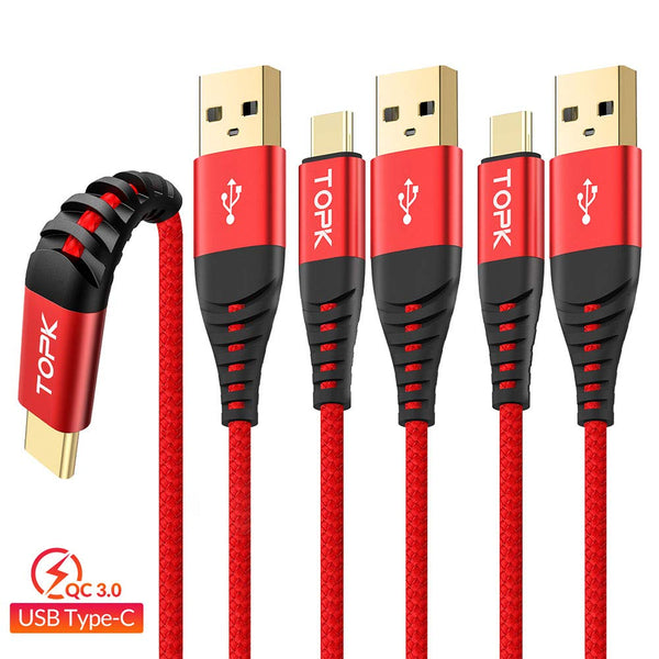 Pack De 3 Cables De Carga Rápida Tipo C