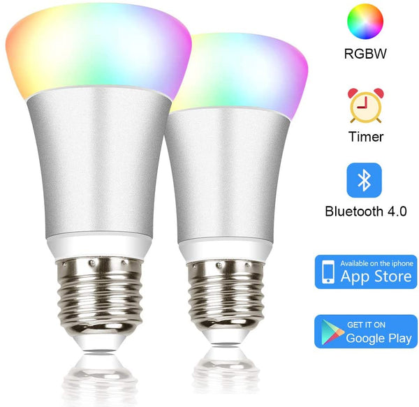 2 bombillas LED inteligentes Bluetooth