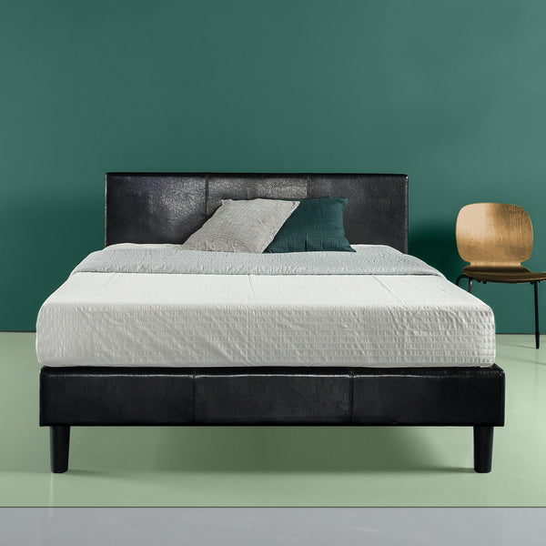 Zinus Jade Faux Leather Upholstered Platform Bed (King)