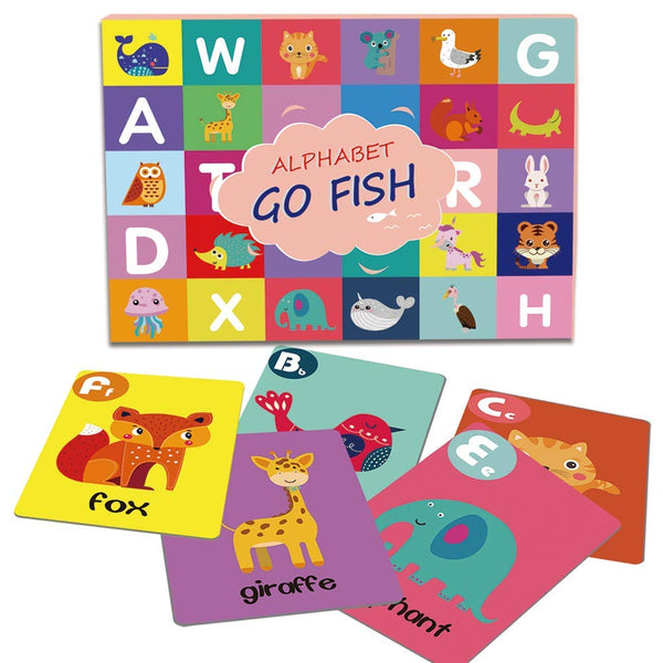 Alphabet Go Fish Cards, divertido y educativo juego de aprendizaje para niños