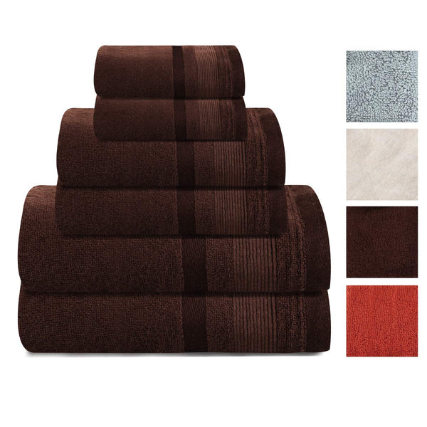 Luxury 6 Piece Bath Towel Set
