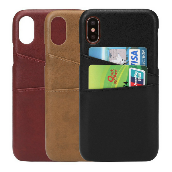 iPhone X leather wallet case