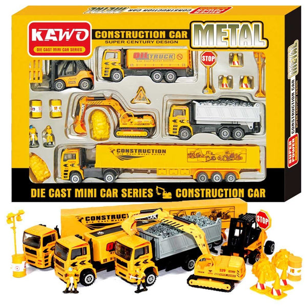Conjunto de juguetes de construcción.