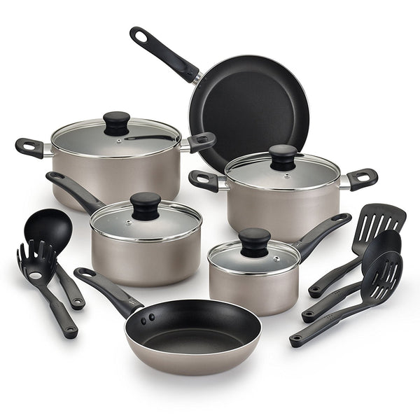 Juego de utensilios de cocina antiadherentes aptos para lavavajillas de 15 piezas