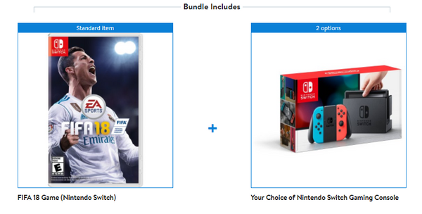 Consola Nintendo Switch con juego extra FIFA 18