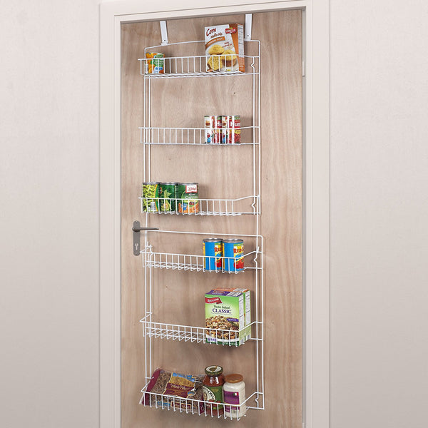 Lavish Home Closet Organizer with 6 Shelves, Over the Door Pantry Organizer