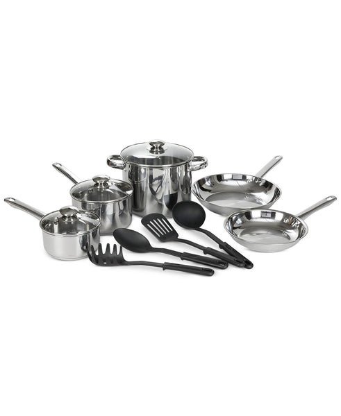 Bella 12 Piece Stainless Steel Cookware Set