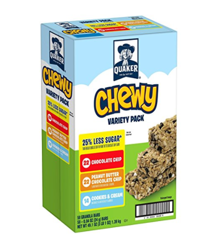 58 Quaker Chewy Granola Bars