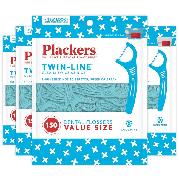 600 Plackers Twin-Line Dental Floss Picks