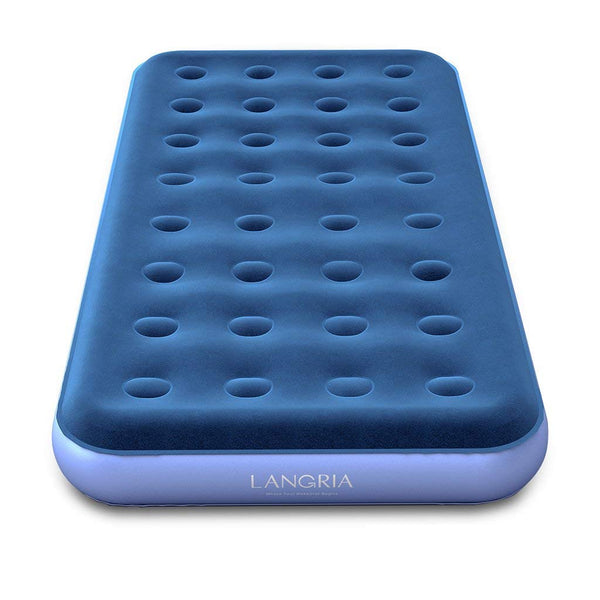Cama de aire inflable de tamaño doble con bomba eléctrica de mano