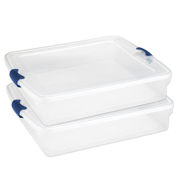 2 Stackable Storage Bins