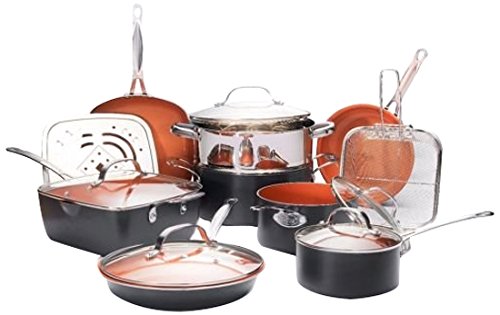 15 piece Gotham Steel non-stick cookware set