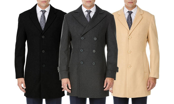 Braveman Men's Wool-Blend Coat