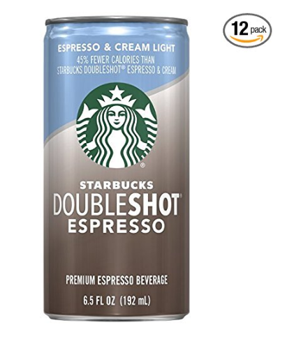 Pack of 12 Starbucks Doubleshot, Espresso + Cream Light