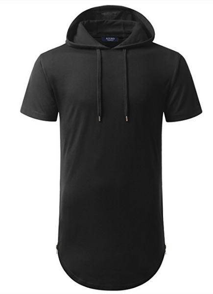 Men's short sleeve pullover hoodies
