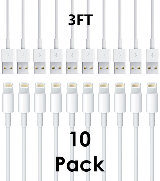Pack of 10 lightning cables