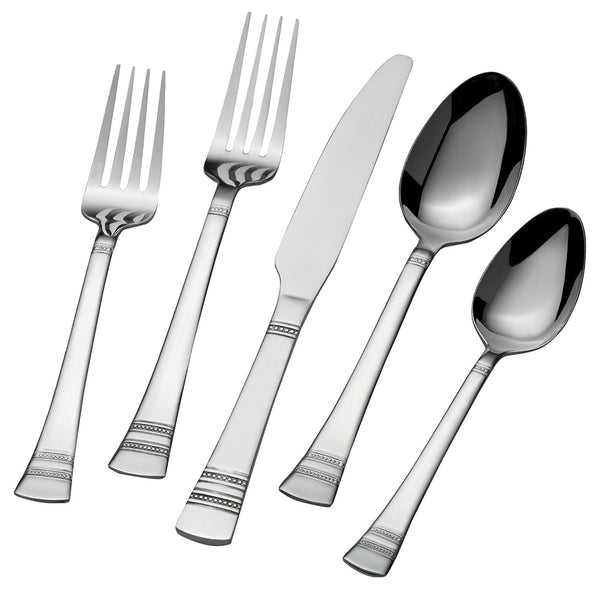 Juego de cubiertos de acero inoxidable de 51 piezas International Silver