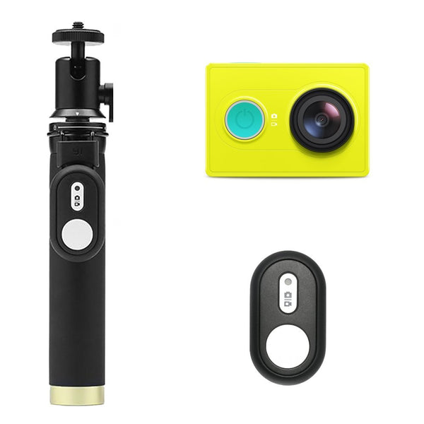 YI Action Camera with Selfie Stick & Bluetooth Remote + FREE extra battery