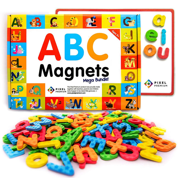 Pixel Premium ABC Magnets for Kids Gift Set