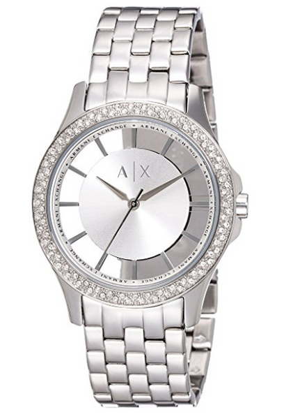 Reloj Armani Exchange de mujer de acero inoxidable.