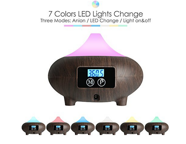 7 color changing essential oil diffuser