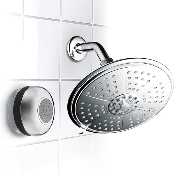 Cabezal de ducha con altavoz Bluetooth resistente al agua