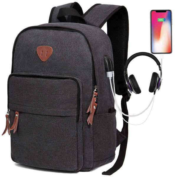 Backpack with USB charging port