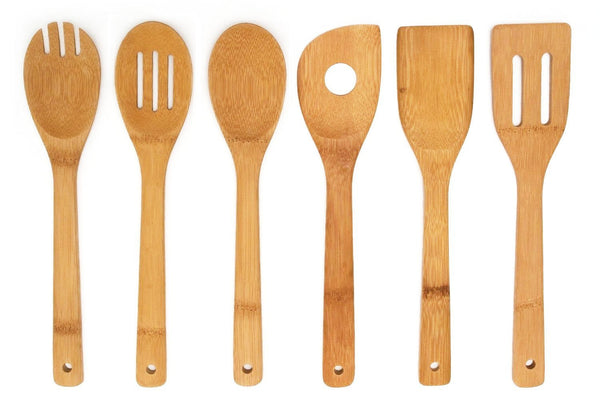 Set of 6 bamboo kitchen set