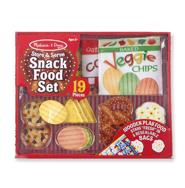 Melissa & Doug Store & Serve Snack Food Set Play