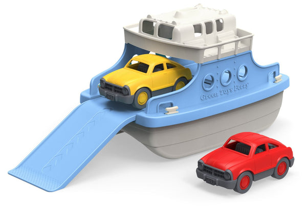 Green Toys Ferry Boat with Mini Cars Bathtub Toy