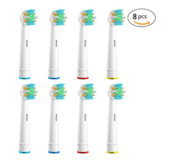 8 Generic Oral-B Floss Action Replacement Toothbrush Heads