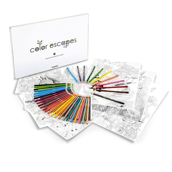 Kit de lápices y páginas para colorear Crayola Color Escapes