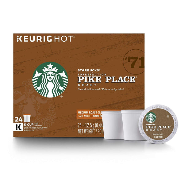 96 Starbucks Pike Place Roast Medium Roast Single Cups