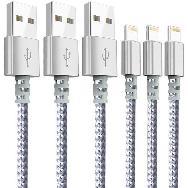 Pack of 3 - 6 foot lightning cables