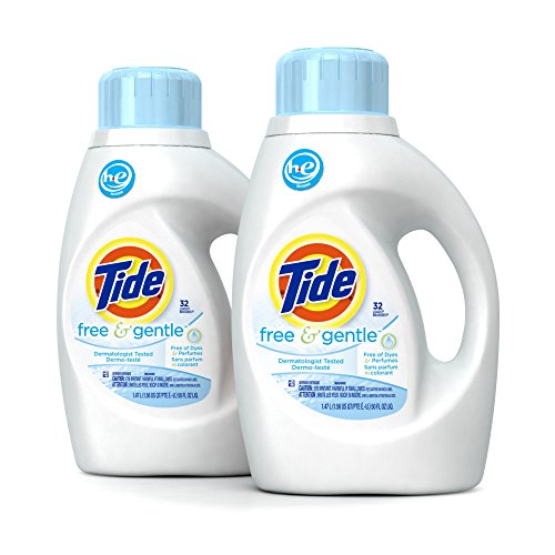 2 botellas de 50 oz. Detergente líquido para ropa Tide HE