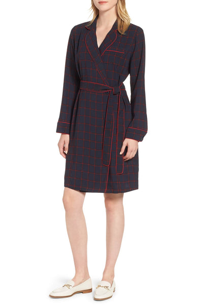 Plaid shirtdress