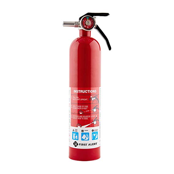First Alert Standard Home Fire Extinguisher (Red)