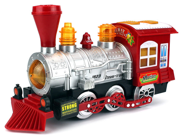 Steam Train Car Bubble Blowing Bump & Go w/ Lights & Sounds