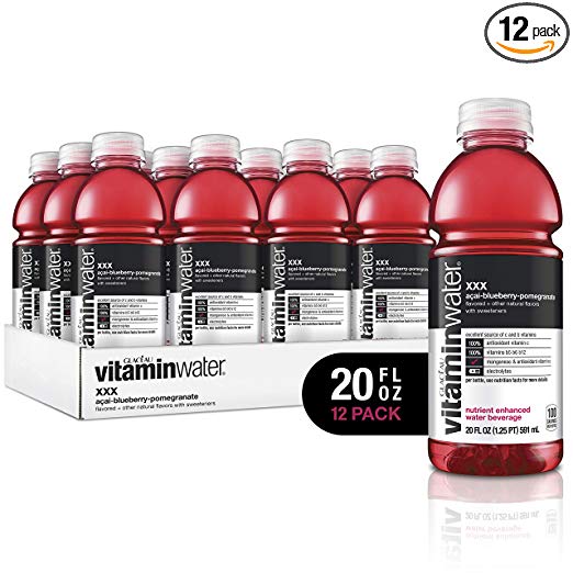 12 botellas de agua vitaminada (4 sabores)