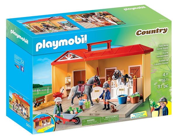PLAYMOBIL Take Along Horse Stable Playset