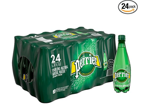 24 bottles of Perrier Sparkling Mineral Water